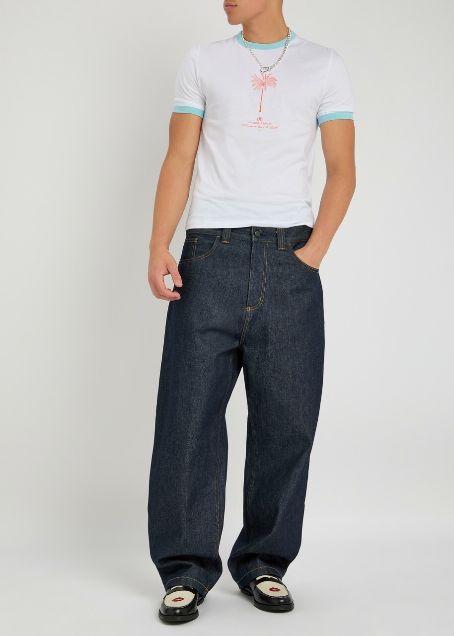 Jacquemus Le Tshirt Venice Printed Cotton T-shirt White
