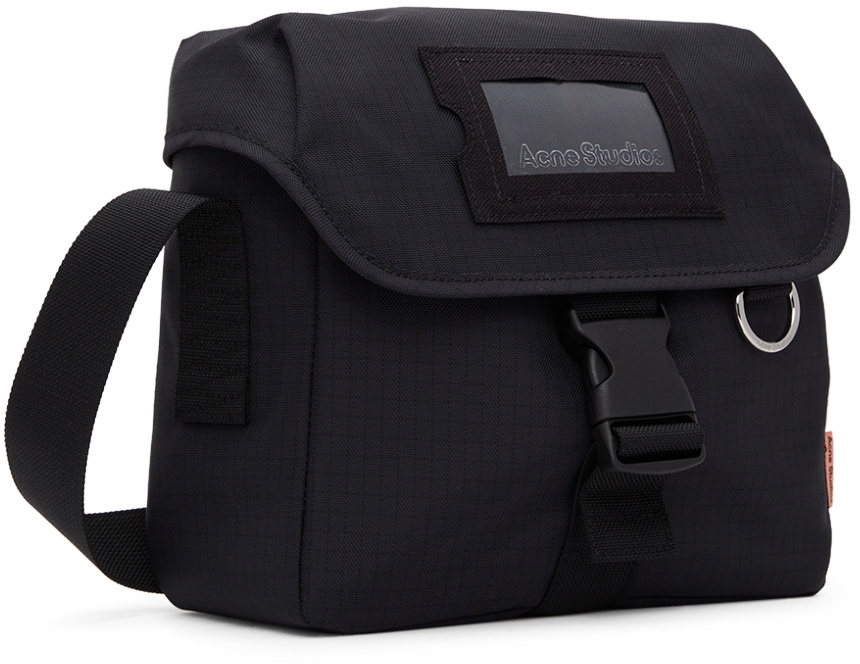 Acne Studios Black Nylon Messenger Bag