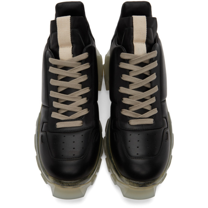 Rick Owens Black Maximal Tractor Sneakers Rick Owens