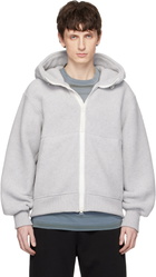 Canada Goose Gray 'White Label' Chilliwack Fleece Bomber Hoodie
