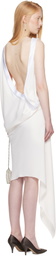 AARON ESH SSENSE Exclusive Bridal Capsule Boat Neck Minidress