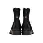 Toga Virilis Black Hard Leather and Neoprene Boots