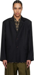 Glass Cypress Black Figure Blazer