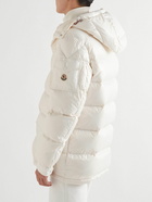 Moncler - Chiablese Quilted Glossed-Shell Hooded Down Jacket - White