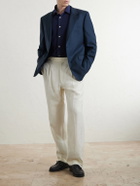 Eleventy - Lyocell, Linen and Cotton-Blend Shirt - Blue