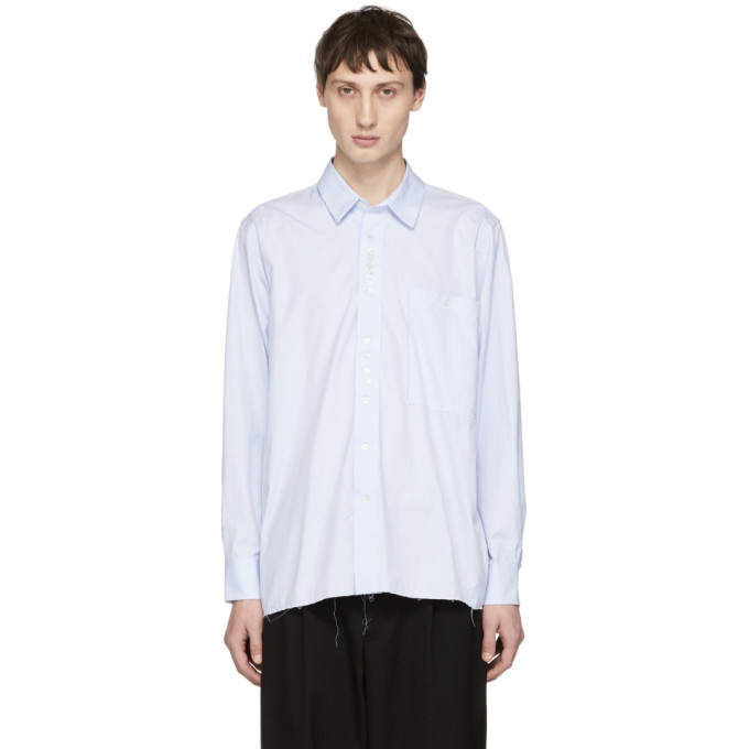 Photo: Camiel Fortgens Blue Cotton Deconstructed Shirt