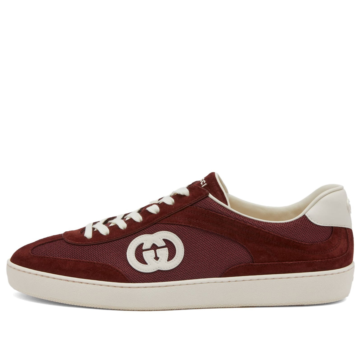 Gucci G74 sneakers for men’s Gucci G74 Web Leather And Suede Pink Oatmeal Casual Sneakers  main image 2