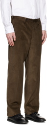 Husbands Brown High-Rise Trousers