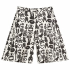 Comme des Garçons Black Men's Cotton Pagowski Shorts in White/Black