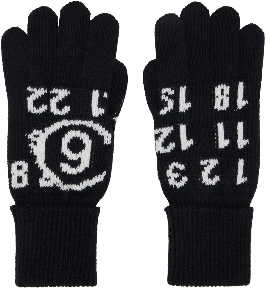 MM6 Maison Margiela Women's Wool Gloves White
