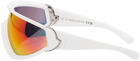 Moncler White Wrapid Sunglasses