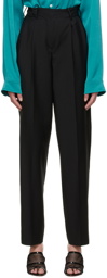 Atlein Black Virgin Wool Trousers