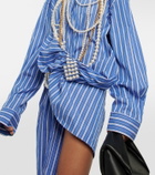 Junya Watanabe Embellished cotton poplin minidress