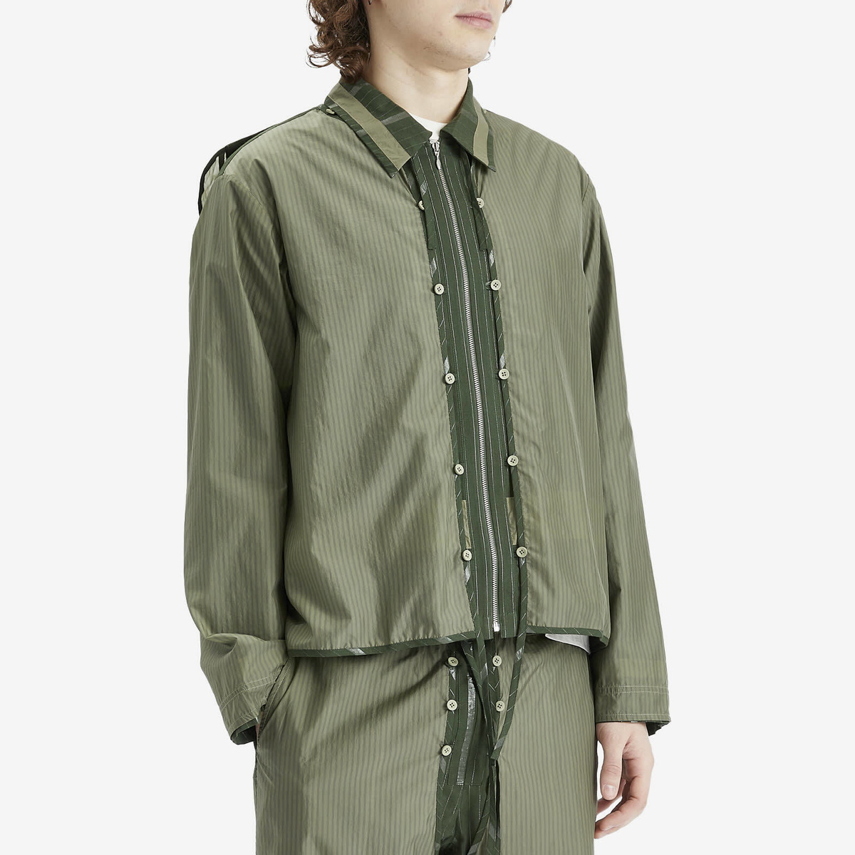 Craig Green Men's Layered Shell Jacket in Olive Craig Green