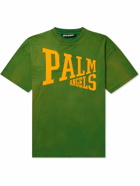 Palm Angels - Logo-Print Cotton-Jersey T-Shirt - Green