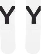 Y-3 White Hi Socks