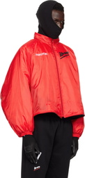 Prototypes Red Two Way Padded Track Jacket