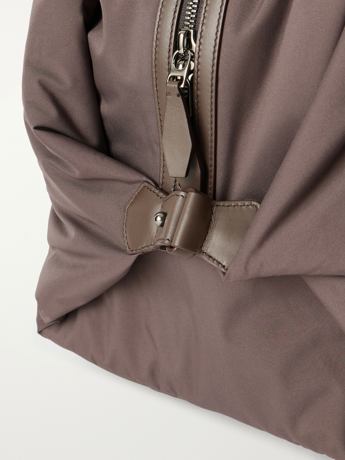 Loro Piana - Winch Leather-Trimmed Storm System® Shell Duffle Bag