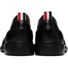 Thom Browne Black Pebble Grain Longwing Brogues