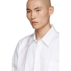 Thom Browne White Stripe Oxford Shirt