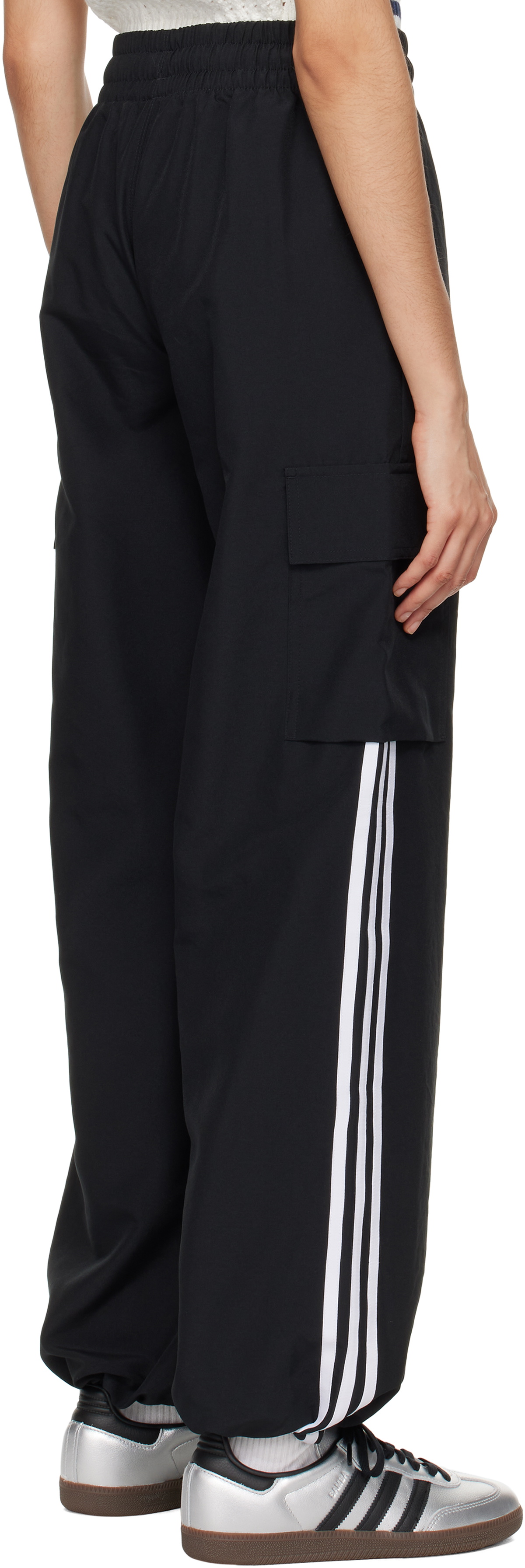 adidas Originals Black Adicolor 3-Stripes Cargo Pants