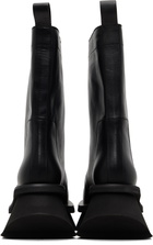 Rick Owens Black Low Factory Pull On Chelsea Boots