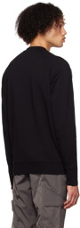 HELIOT EMIL Black Raglan Sweatshirt