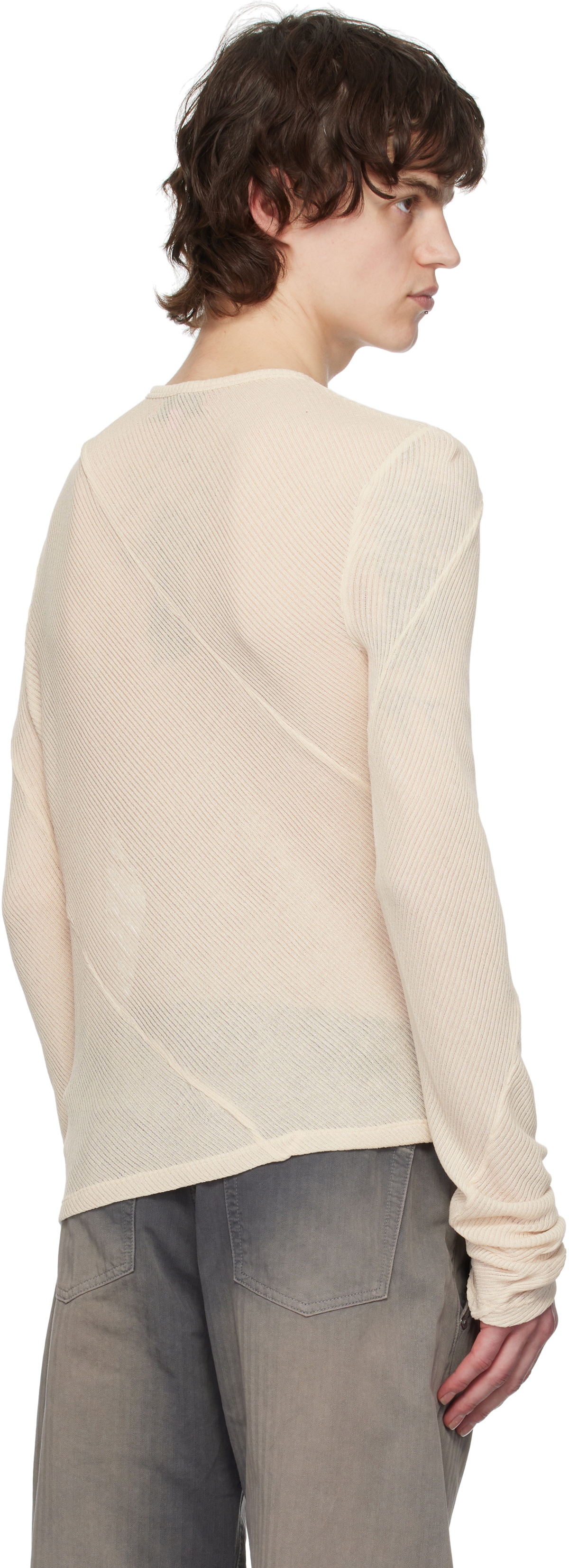 Eckhaus Latta Off-White Spiral Long Sleeve T-shirt