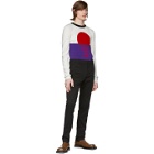Paco Rabanne Off-White and Purple Sunset Sweater