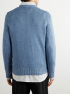 Zegna - Silk, Cashmere and Linen-Blend Sweater - Blue