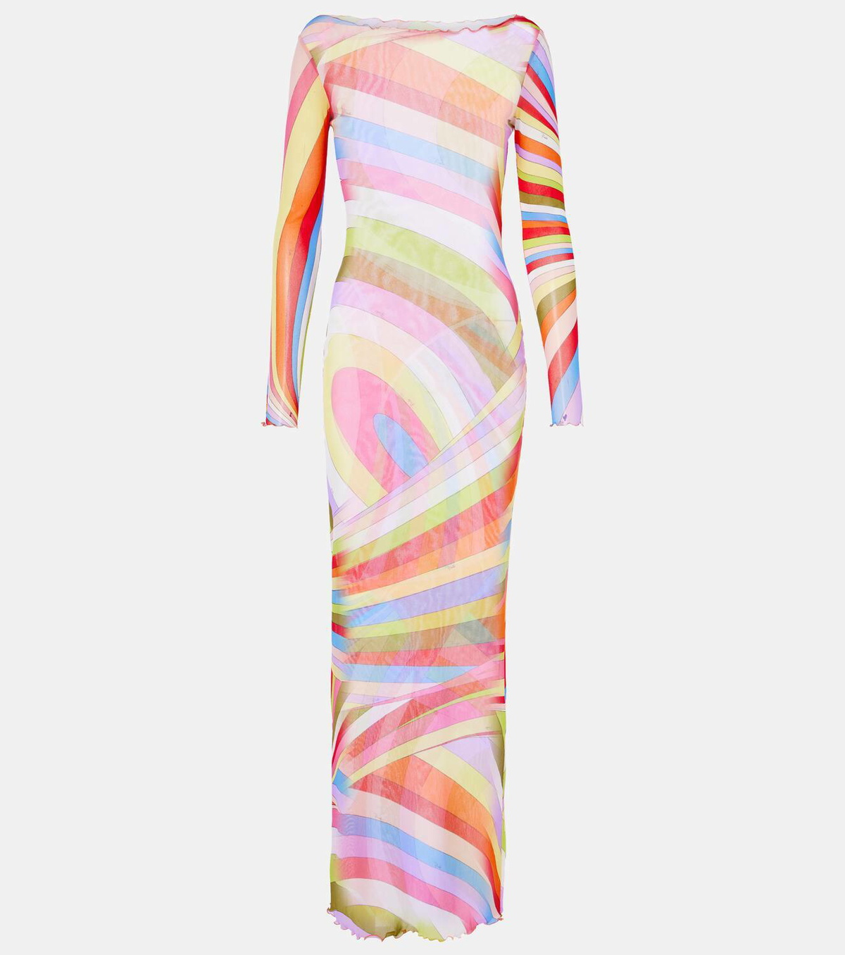 PUCCI プッチ ワンピース Iride sheer tulle maxi dress986961 Iride sheer tulle maxi dress in multicoloured - Pucci