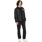 Maison Kitsune Black Velvet Fox Head Bertil Jacket