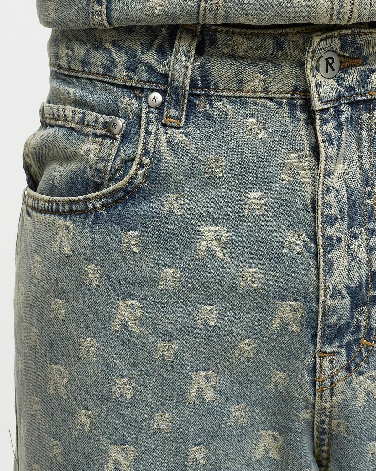 Represent R3 Monogram Baggy Denim Grey - Mens - Jeans Represent