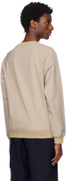 Stone Island Beige Paneled Sweatshirt