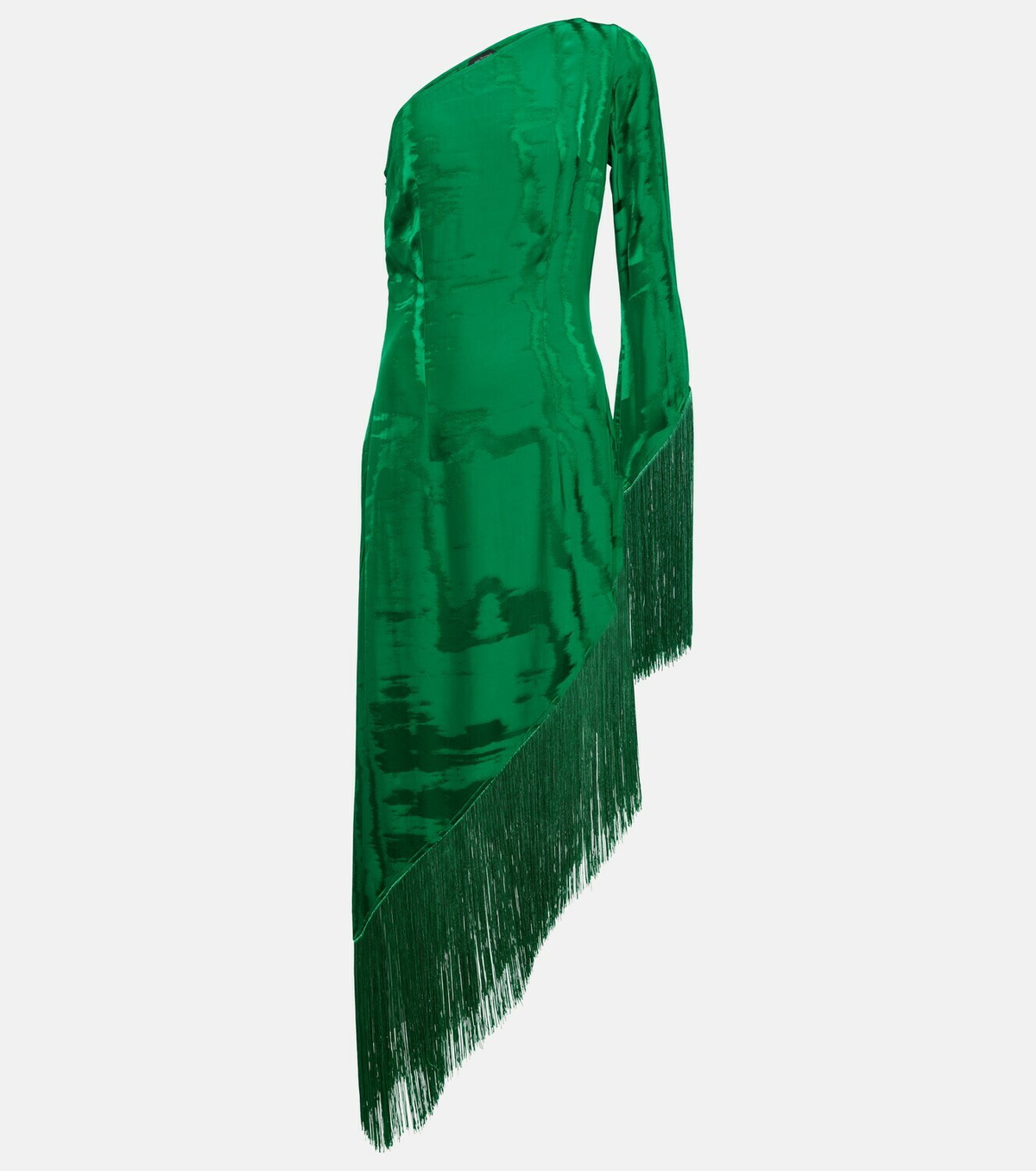 Taller Marmo Aventador fringed moiré midi dress Taller Marmo