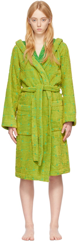 Photo: Bottega Veneta Green Cotton Robe
