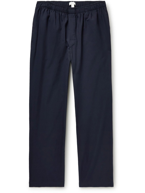 Photo: Sunspel - Cotton-Twill Pyjama Trousers - Blue