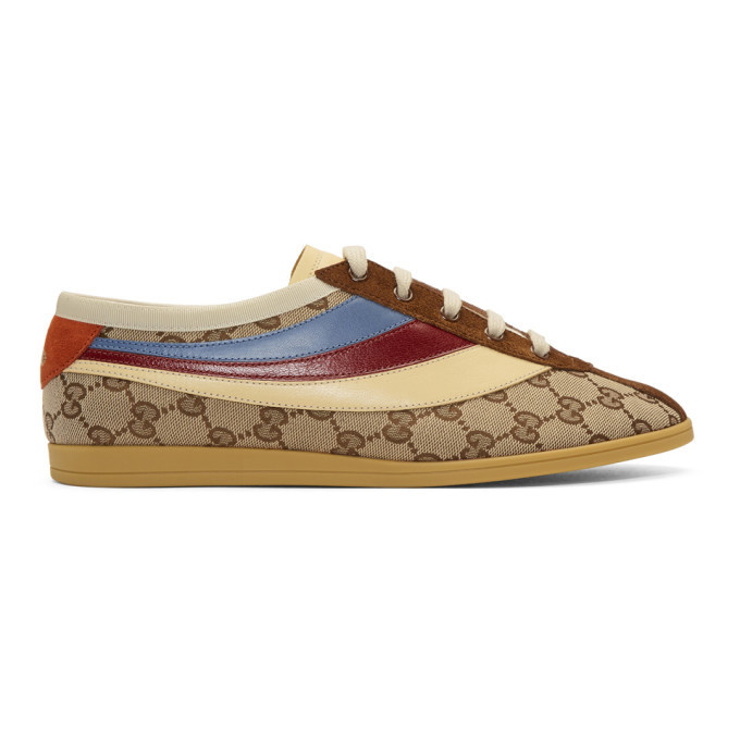 Photo: Gucci Beige and Brown GG Falacer Sneakers