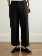 Beams Plus - Wide-Leg Cotton Trousers - Black