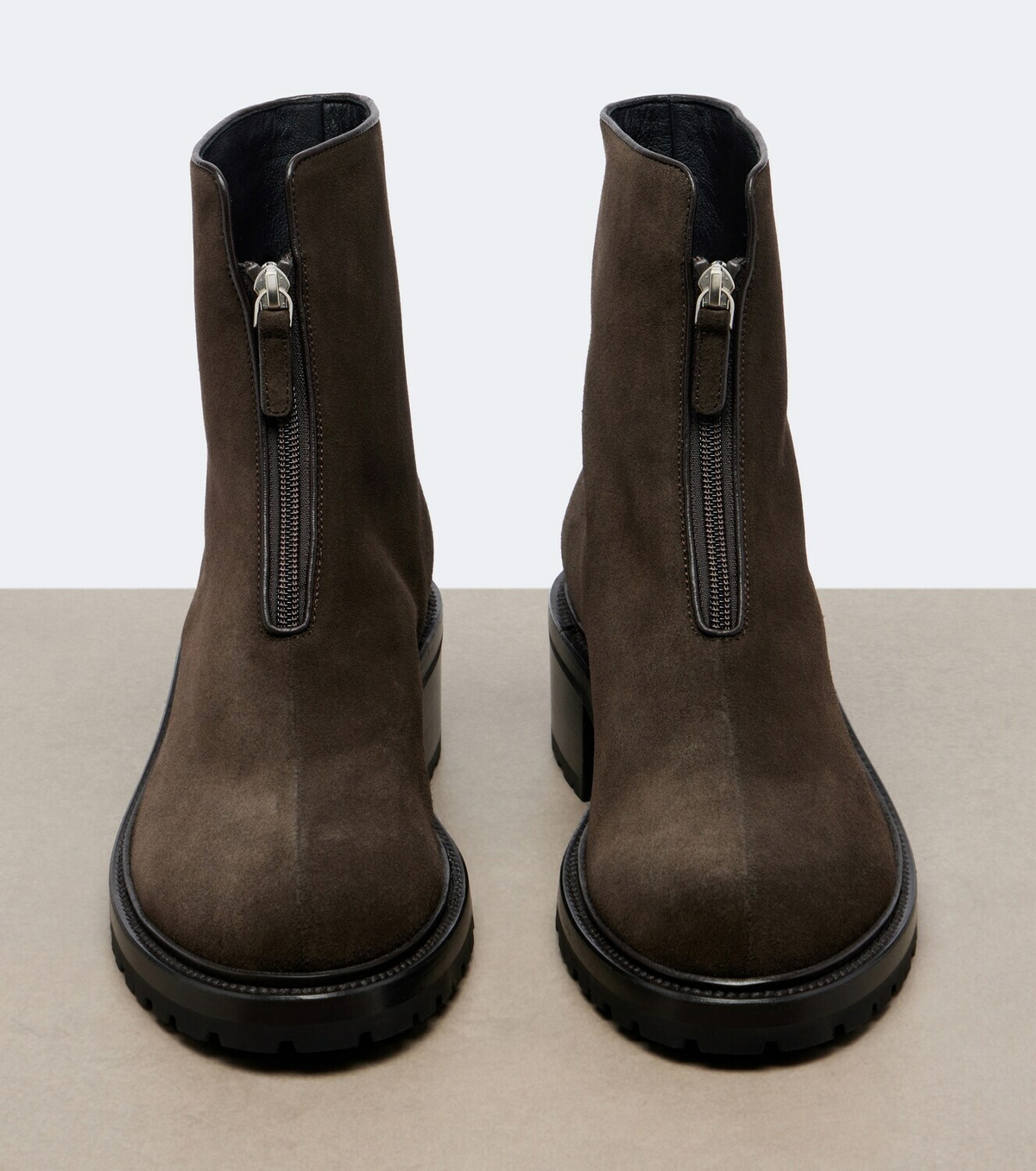 The Row Hike suede ankle boots