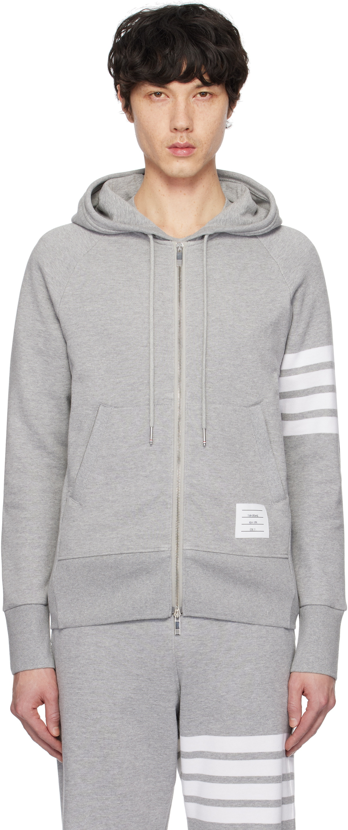 Classic Loopback 4-Bar Full Zip Hoodie main image 1
