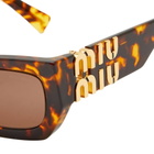 Miu Miu Eyewear Women's 09WS Sunglasses in Honey Havana/Brown