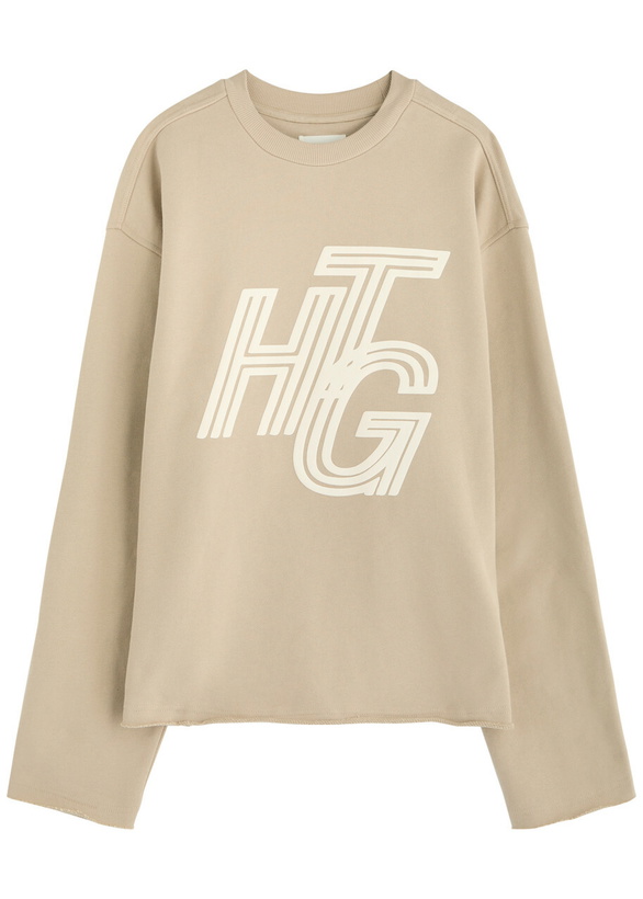 Photo: Honor The Gift Logo-print Cotton Sweatshirt Stone