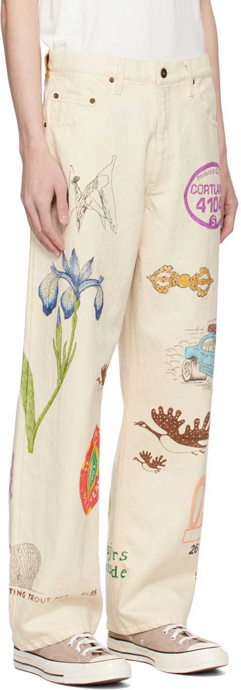 Small Talk Studio SSENSE Exclusive White Jeans
