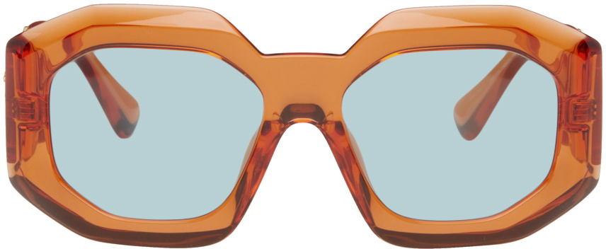 Versace Orange Maxi Medusa Biggie Sunglasses Versace display picture 3