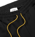 Rhude - Traxedo Webbing-Trimmed Stretch-Jersey Shorts - Black