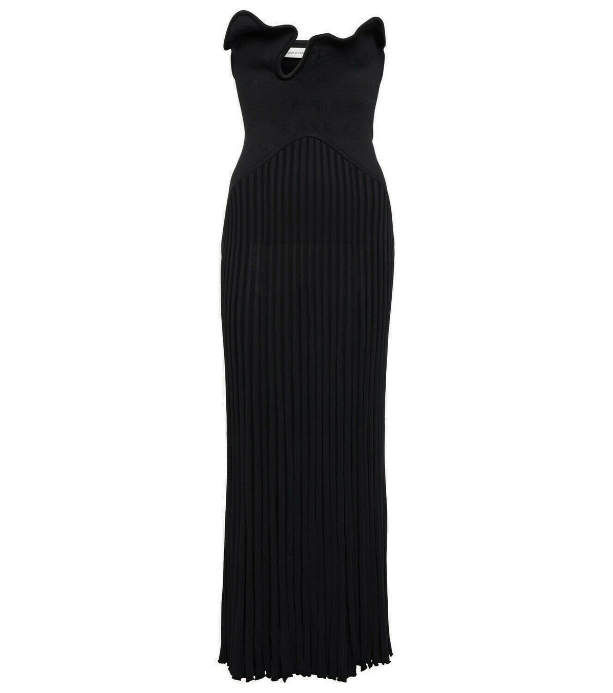 christopher esber sculptured pleated rib dress black christopher esber black dress Christopher Esber Sculptured pleated rib dress -parroquiadesanalbertomagno.com