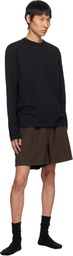 Tekla Black Long-Sleeved T-shirt