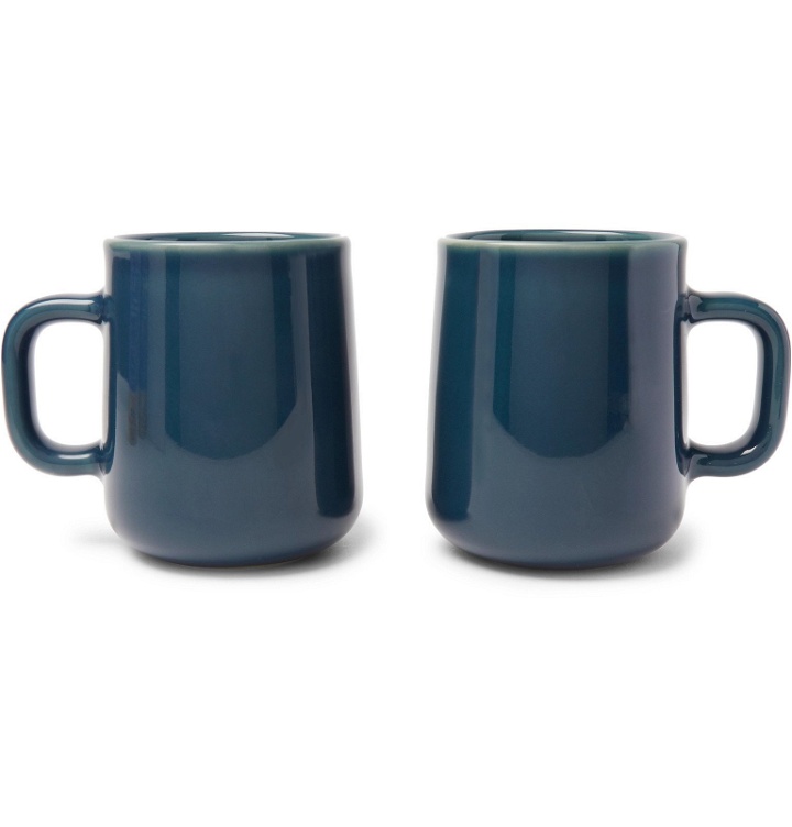 Photo: Toast Living - H.A.N.D Set of Two Porcelain Mugs - Blue