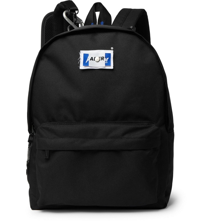 Photo: Ader Error - Logo-Appliquéd Canvas and Shell Backpack and Belt Bag - Black